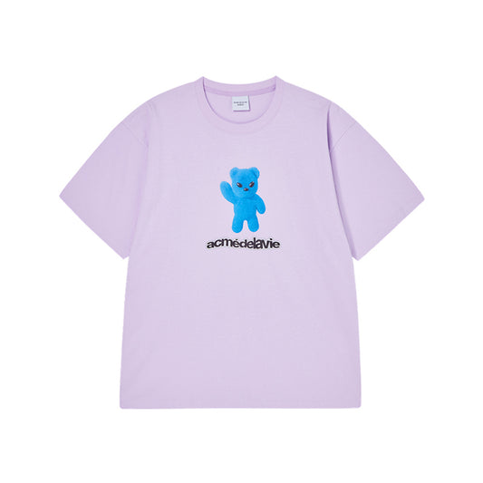 ALIEN BEAR SHORT SLEEVE T-SHIRT LIGHT PURPLE