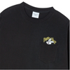 CARTOON CHINCHILLA LONG SLEEVE T-SHIRT BLACK