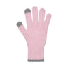 A LOGO EMBLEM EMBROIDERY KNIT GLOVES PINK