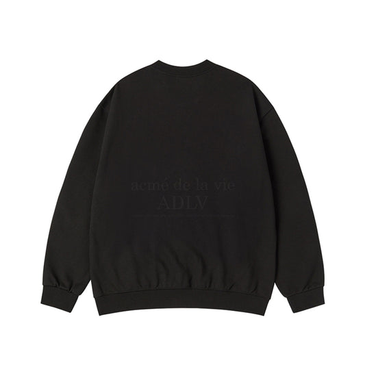 SIMPLE BOLD LOGO SWEATSHITRT BLACK