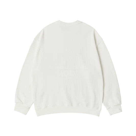 SIMPLE BOLD LOGO SWEATSHITRT CREAM