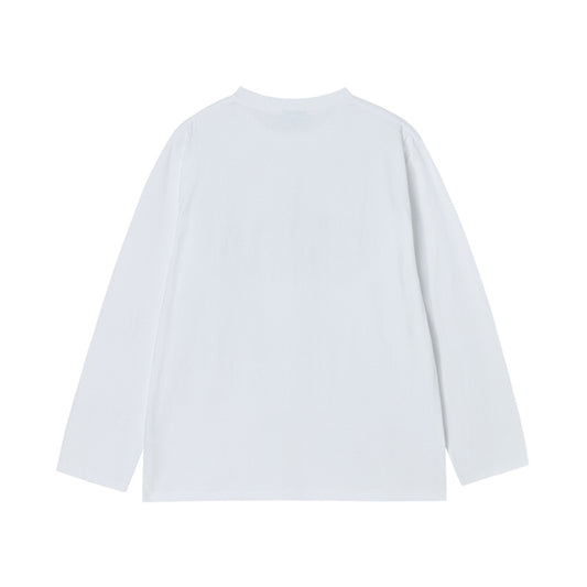 DANCING BEAR LONG SLEEVE T-SHIRT WHITE