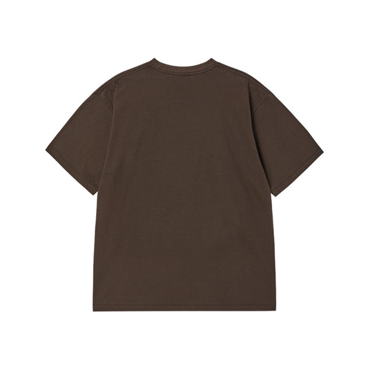 DRAWING BEAR SHORT SLEEVE T-SHIRT DARK BROWN