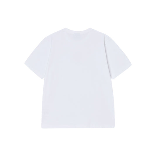 NEWSPAPER RABBIT SHORT SLEEVE T-SHIRT WHITE