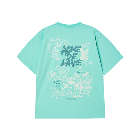 ALIEN UNIVERSE SHORT SLEEVE T-SHIRT EMERALD GREEN