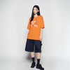 UNIVERSE DRAWING SHORT SLEEVE T-SHIRT ORANGE