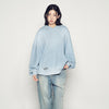 DISTRESSED HOODIE SKY BLUE