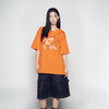 UNIVERSE DRAWING SHORT SLEEVE T-SHIRT ORANGE