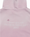 DISTRESSED HOODIE PINK