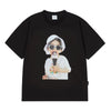 BABY FACE ICECREAM GIRL SLEEVE T-SHIRT BLACK