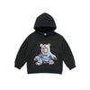 KIDS BABY FACE MONSTER BABY HOODIE BLACK