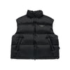 BASIC LOGO OVERSIZE SHORT DUCK DOWN VEST BLACK