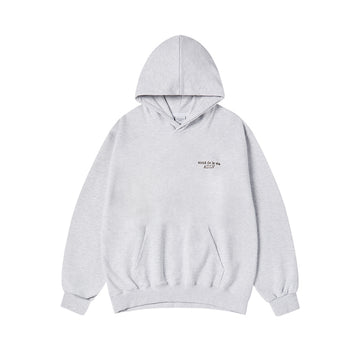 BORDER LINE BASIC LOGO HOODIE MELANGE