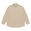 EMBO LOGO OVERSIZE CHECK SHIRTS BEIGE