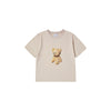KIDS BLOCK BEAR SHORT SLEEVE T-SHIRT-BEIGE