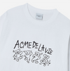 DANCING BEAR LONG SLEEVE T-SHIRT WHITE