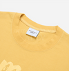 LAYER OLD SCHOOL PRINTING SHORT SLEEVE T-SHIRT YELLOW
