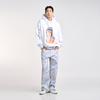 BABY FACE INDIAN BOY HOODIE WHITE