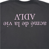 [acmé de la vie X HOSHI]  UPSIDE DOWN BASIC LOGO SHORT SLEEVE T-SHIRT CHARCOAL