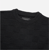 LEATHER WAPPEN OVERSIZE KNIT BLACK