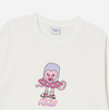 HEART ALIEN SHORT SLEEVE T-SHIRT CREAM