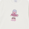 HEART ALIEN SHORT SLEEVE T-SHIRT CREAM