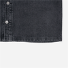 OVERSIZE WASHING DENIM SHORT SLEEVE SHIRTS BLACK