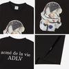 BABY FACE SPACE SUIT BOY SLEEVE T-SHIRT BLACK
