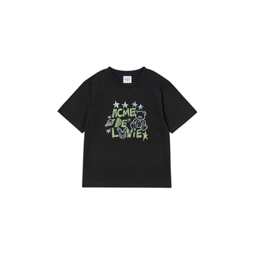 KIDS UNIVERSE DRAWING SHORT SLEEVE T-SHIRT BLACK
