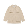 OVERSIZE FOUR POCKET WORK JACKET BEIGE