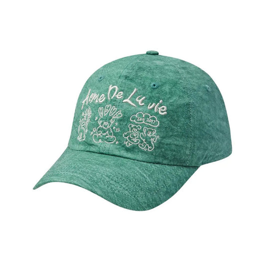 TIE DYEING GRAFFITI BALLCAP GREEN