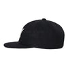 A LOGO EMBLEM WOOL BALL CAP BLACK