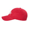 SCRIPT LOGO CHAIN EMBROIDERY WASHING BALL CAP RED