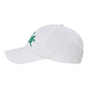 SCRIPT LOGO CHAIN EMBROIDERY WASHING BALL CAP WHITE