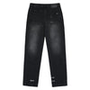 FATIGUE COLOR BLOCK DENIM PANTS BLACK