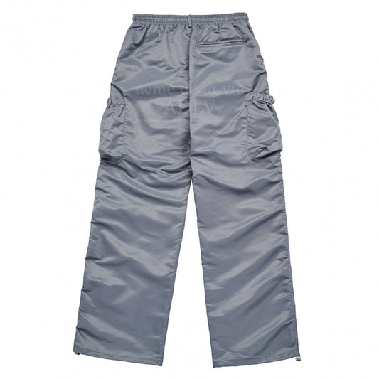 SIDE PUCKERING POCKET PANTS GREY