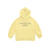 KIDS BASIC LOGO HOODIE LIGHT YELLOW