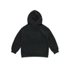 KIDS FUZZY RABBIT HOODIE BLACK