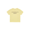KIDS BASIC LOGO SHORT SLEEVE T-SHIRT LIGHT YELLOW