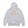 [acmé de la vie X HOSHI]  ROUND SCRIPT BOUCLE LOGO HOODIE GREY
