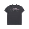 [acmé de la vie X HOSHI]  UPSIDE DOWN BASIC LOGO SHORT SLEEVE T-SHIRT CHARCOAL