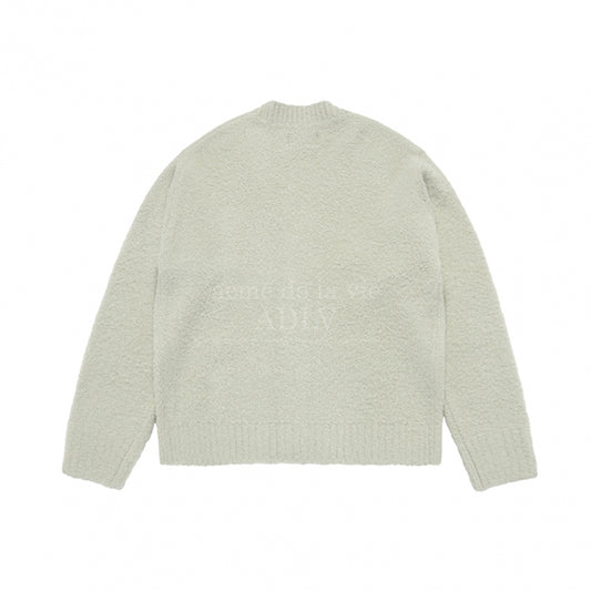[acmé de la vie X HOSHI] V NECK BOUCLE CARDIGAN BLACK