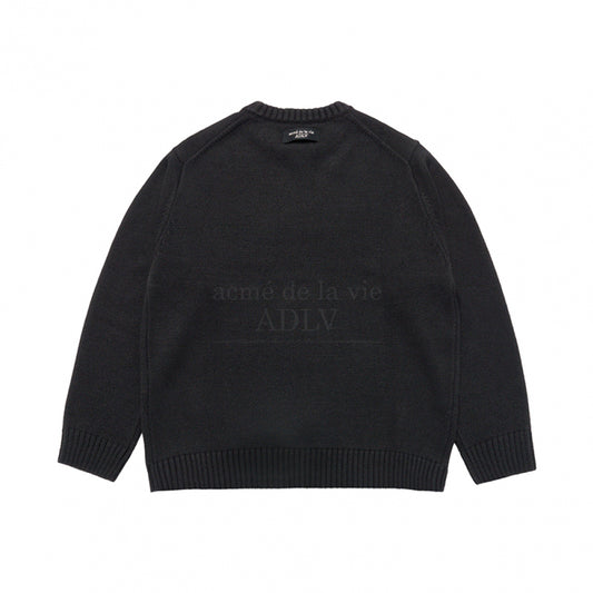 [acmé de la vie X HOSHI] OVERSIZE SET UP KNIT BLACK