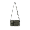 SYMBOL RIVET MULTI POKET CROSS BAG KHAKI