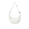 BASIC LOGO GLOSSY VEGAN LEATHER CROSS BAG IVORY