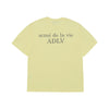 BASIC LOGO SEASON3 SHORT SLEEVE T-SHIRT LIGHT YELLOW