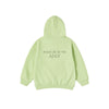 KIDS BASIC LOGO HOODIE ZIP UP-LIGHT GREEN