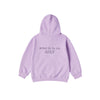 KIDS BASIC LOGO HOODIE ZIP UP-LIGHT PURPLE