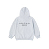 KIDS BASIC LOGO HOODIE ZIP UP MELANGE