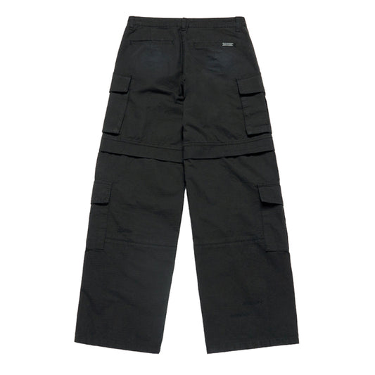 WAIST STRING CARPENTER DENIM PANTS BLUE